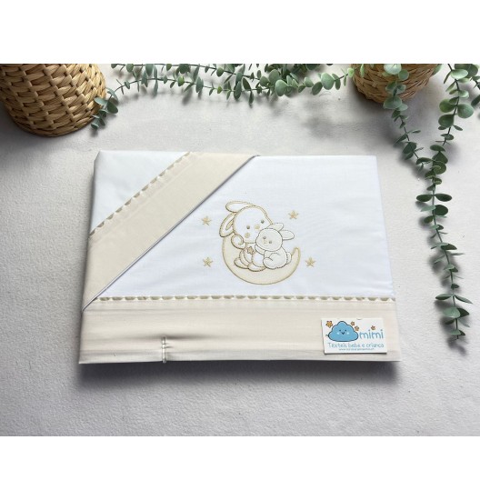 Jogo de Cama Algodão 2 Coelhos