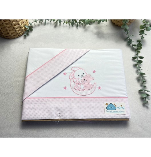 Jogo de Cama Algodão 2 Coelhos