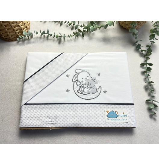 Jogo de Cama Algodão 2 Coelhos