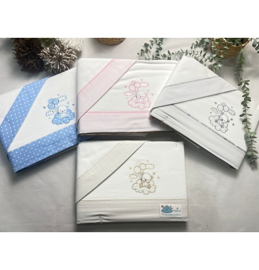 Jogo de Cama Flanela Balões 