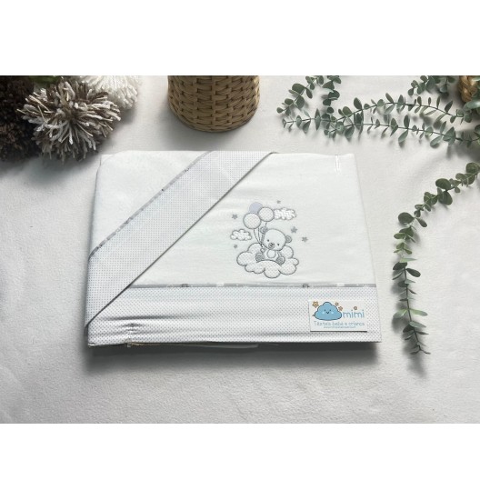 Jogo de Cama Flanela Balões 