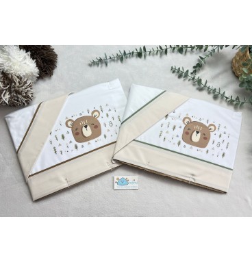 Jogo de Cama Algodão Carinha Urso