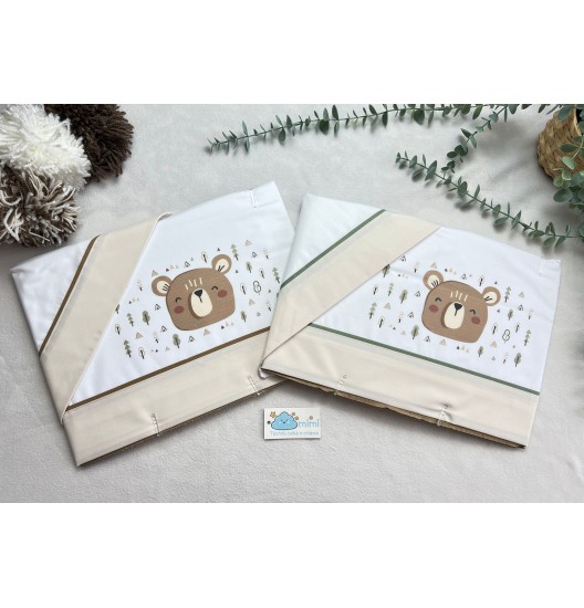 Jogo de Cama Algodão Carinha Urso