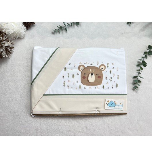 Jogo de Cama Algodão Carinha Urso
