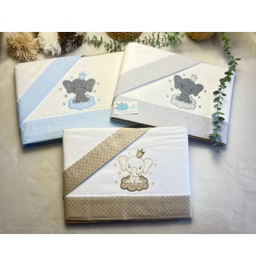 Jogo de Cama Flanela Elefante 