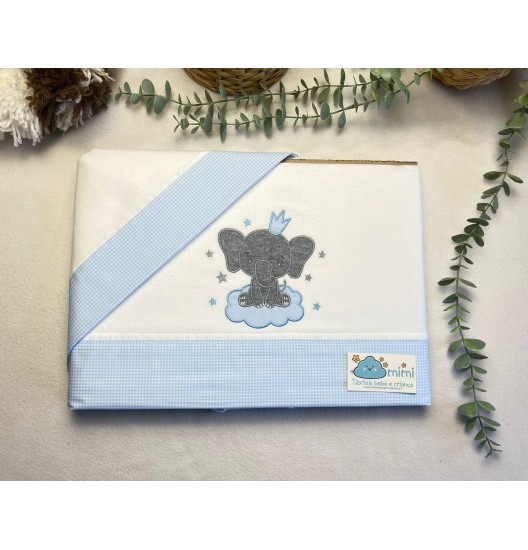 Jogo de Cama Flanela Elefante 