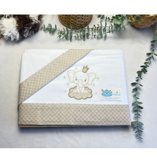 Jogo de Cama Flanela Elefante 