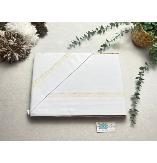 Jogo de Cama Algodão Fita 