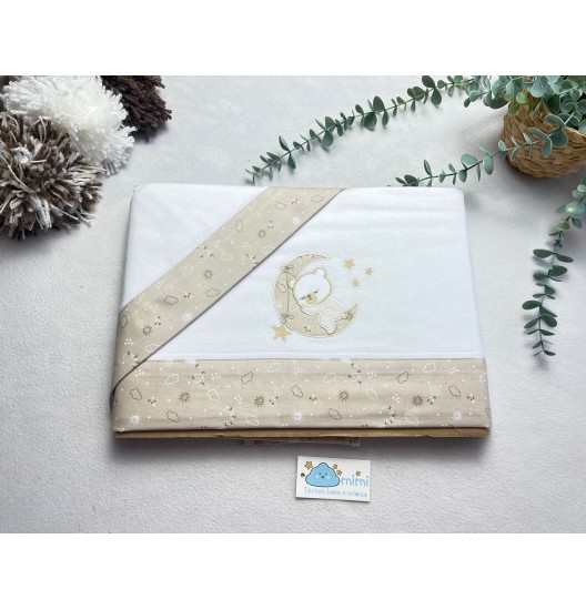 Jogo de Cama Flanela Coelhinho  Lua  