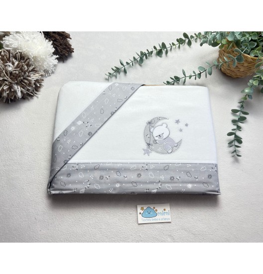 Jogo de Cama Flanela Coelhinho  Lua  