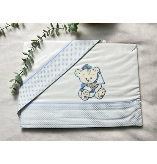 Jogo de Cama Algodão Marinheiro