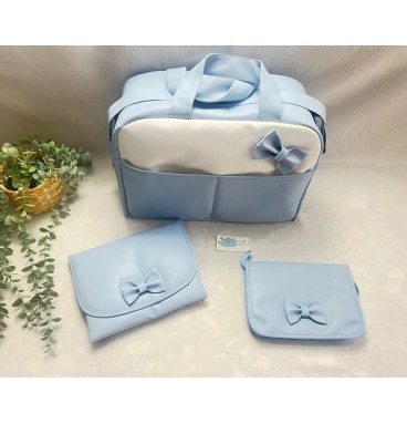 Mala Maternidade em Pele Azul