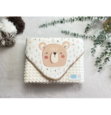 Manta Carinha Urso Castanha 