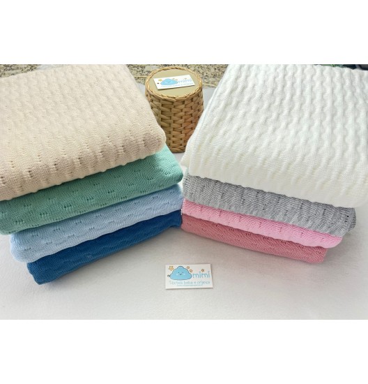 Manta Trabalhado em Trança  