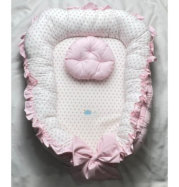 Ninho com Laço Rosa