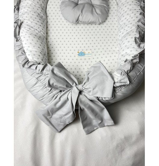 Ninho com Laço Cinza