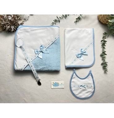 Kit Bordado Inglês Azul  