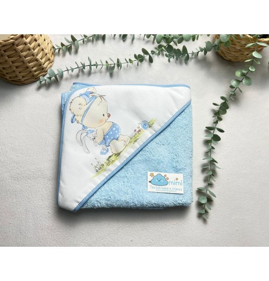 Toalha Boneco com Coelho 