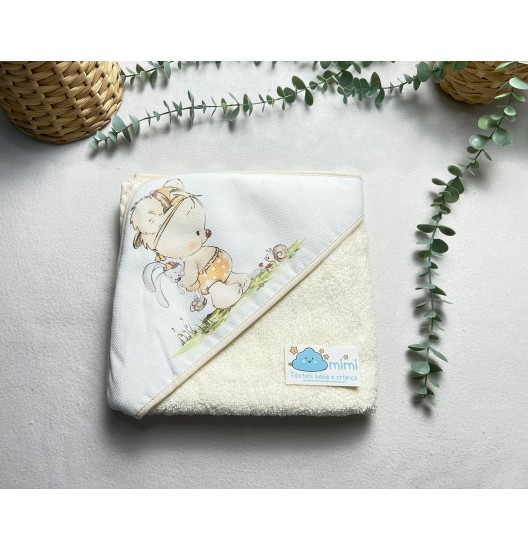 Toalha Boneco com Coelho 