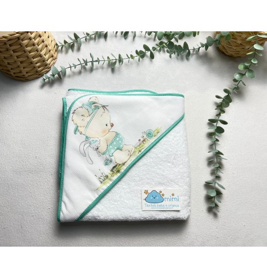 Toalha Boneco com Coelho 