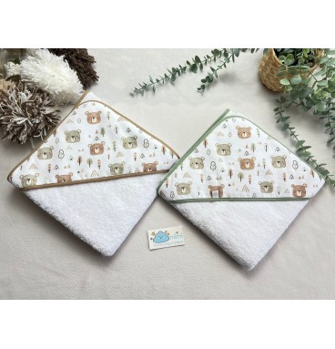 Toalha Várias Carinhas Urso