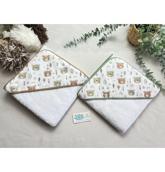 Toalha Várias Carinhas Urso