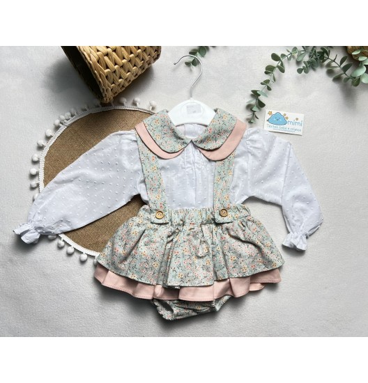 Conjunto com Saia Flores