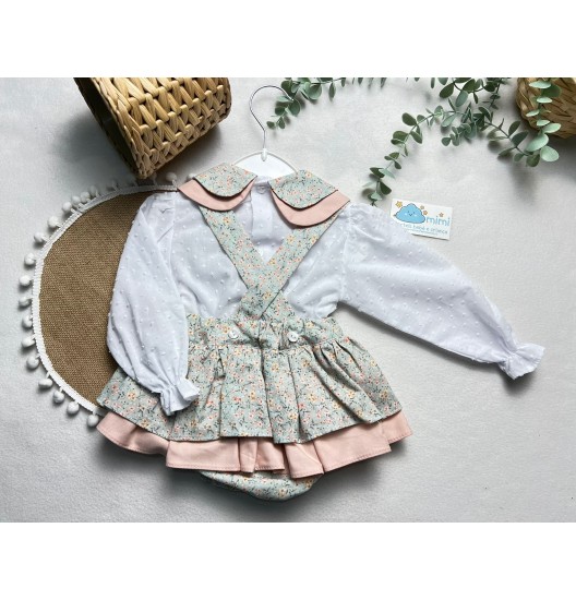 Conjunto com Saia Flores