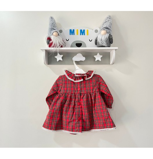 Vestido Xadrez  Vermelho  