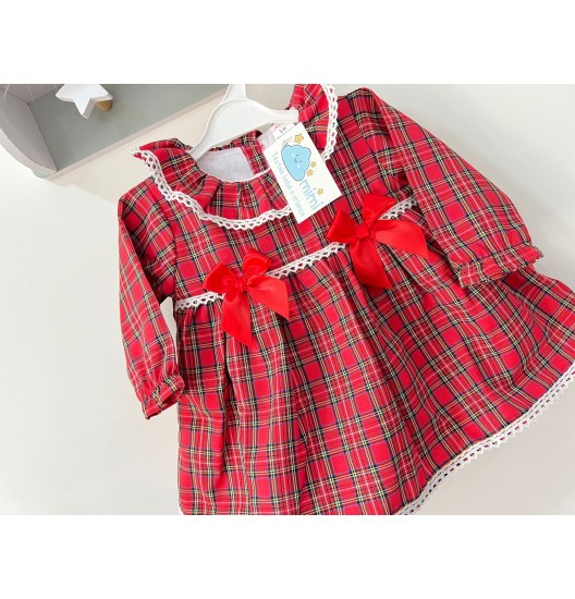 Vestido Xadrez  Vermelho  