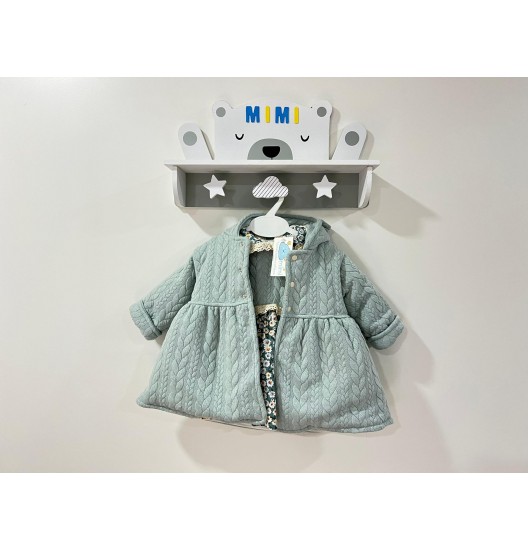 Vestido + Casaco Menina Verde 