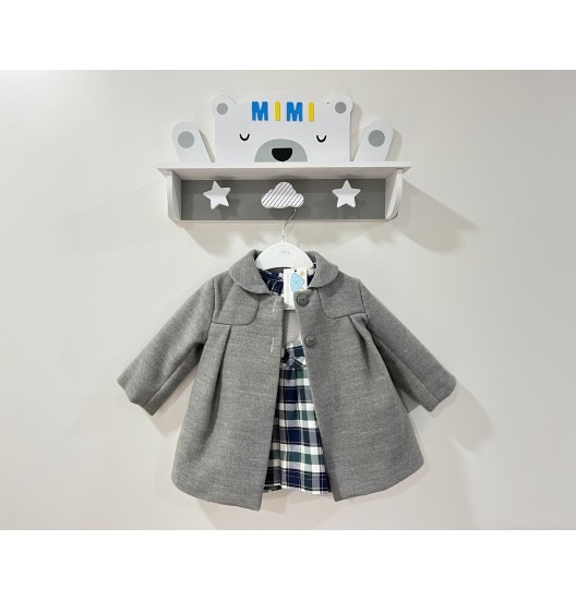 Vestido + Casaco Fazenda Cinza