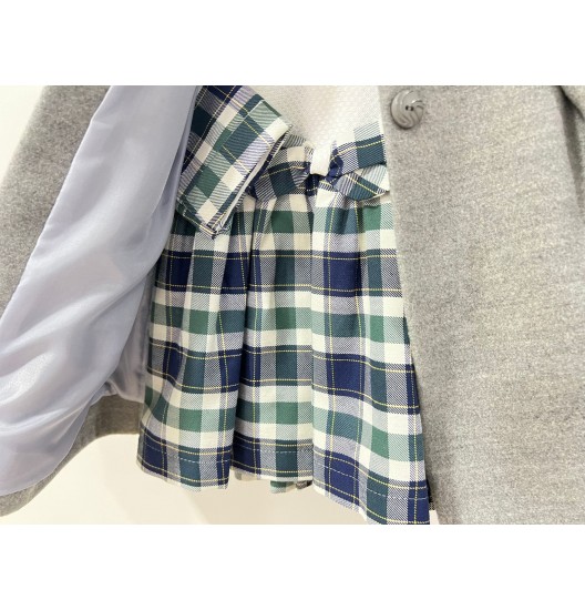 Vestido + Casaco Fazenda Cinza