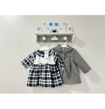 Vestido + Casaco Fazenda Cinza